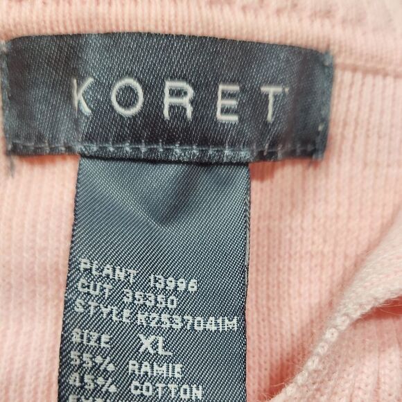 Vintage 90s ? Sweater Cardigan Embroidered Flowers Floral Soft Baby Pink Short S - Picture 10 of 12